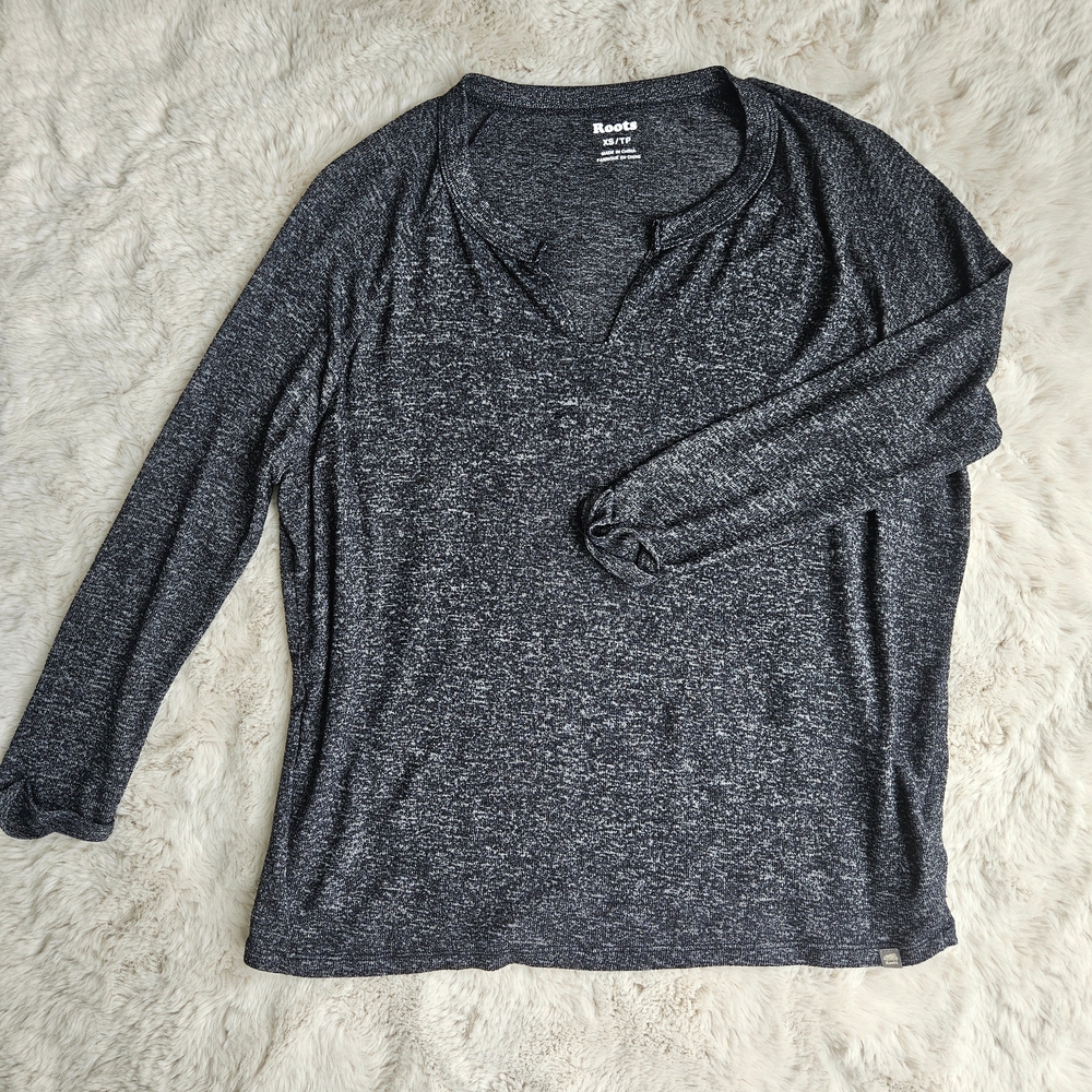 Roots | Charcoal Heather Long Sleeve Top